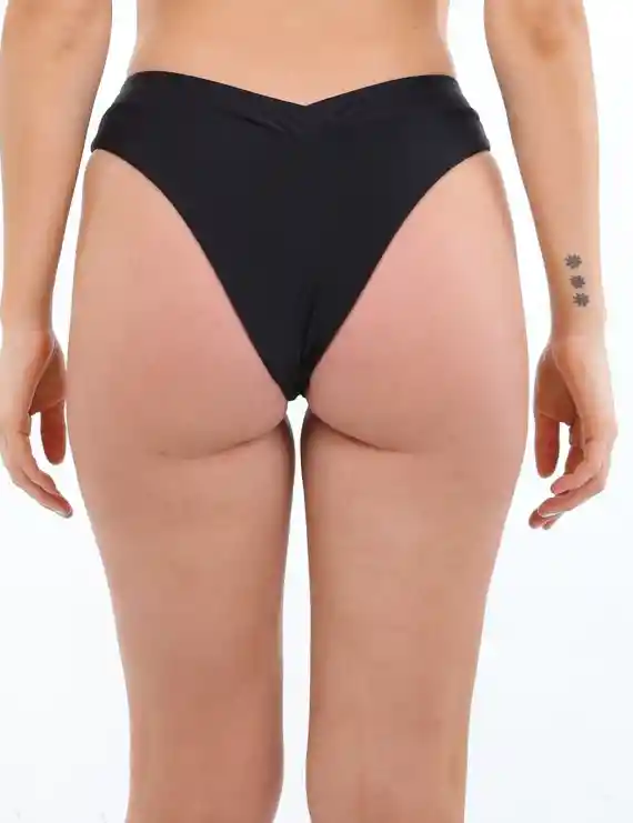 Bikini Tanga En V Negro S