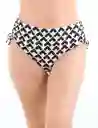 Bikini Calzón Cadera Ajustable Estampado Beige M
