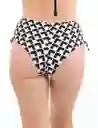 Bikini Calzón Cadera Ajustable Estampado Beige M