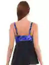 Tankini Basico Estampado Azul Xxl