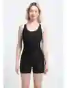 Traje De Baño Deportivo Media Pierna Negro S