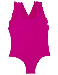 Traje De Baño De Niña Vuelos Rosado Brillante 8