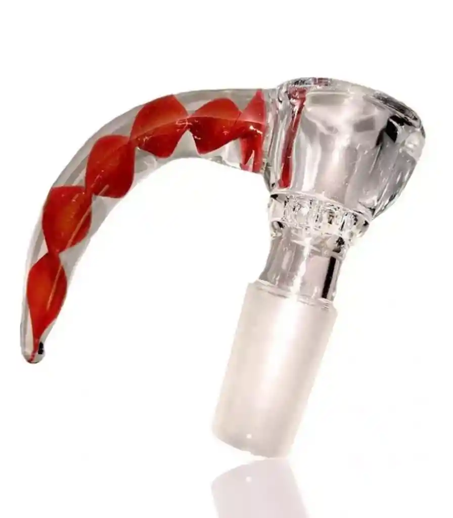 Quemador Cuerno 14mm Calvo Glass Color Rojo