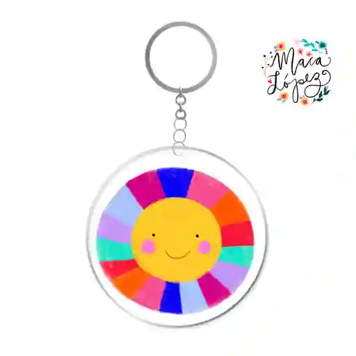 Llavero Sol Arcoiris