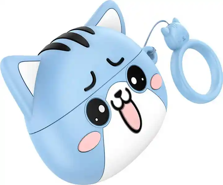 Audifonos Inalambricos Bluetooth Tws In Ear Hoco Ew48 Gato Azul