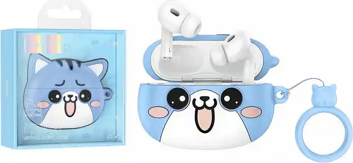 Audifonos Inalambricos Bluetooth Tws In Ear Hoco Ew48 Gato Azul