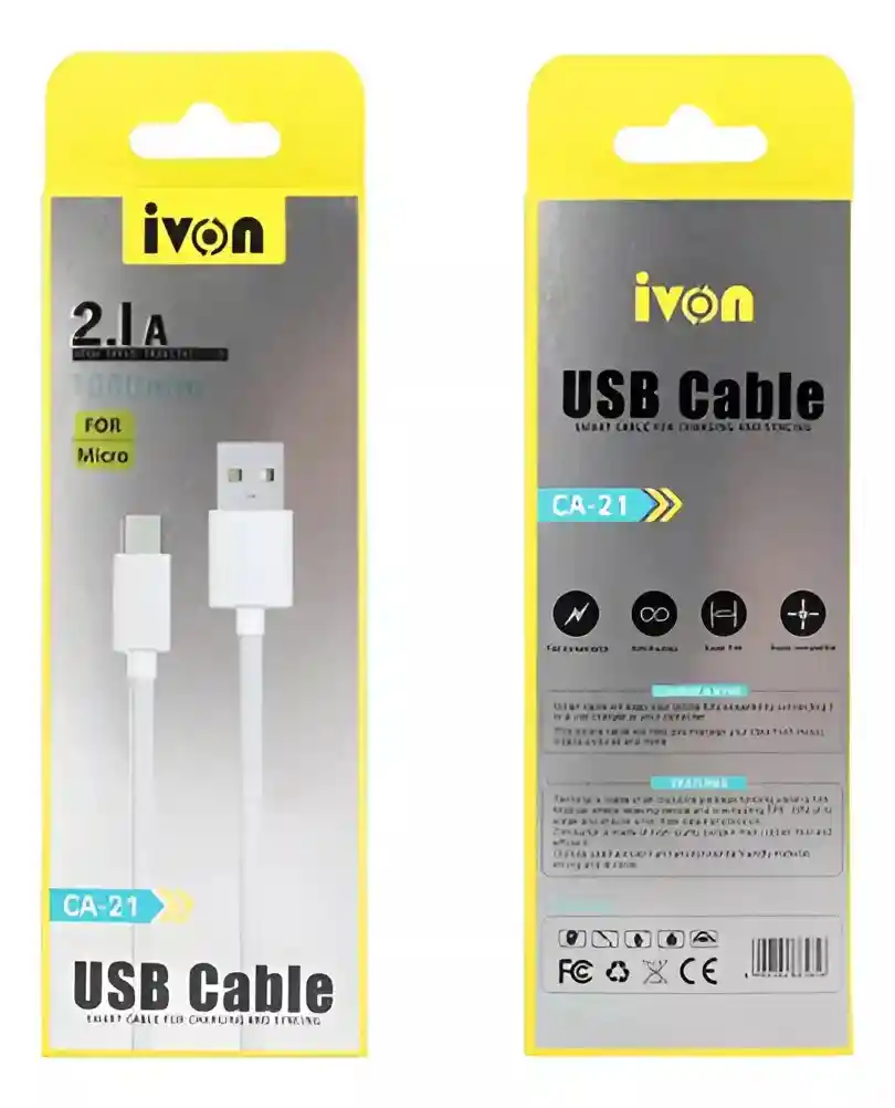 Cable Usb- Micro- Ca21- Ivon