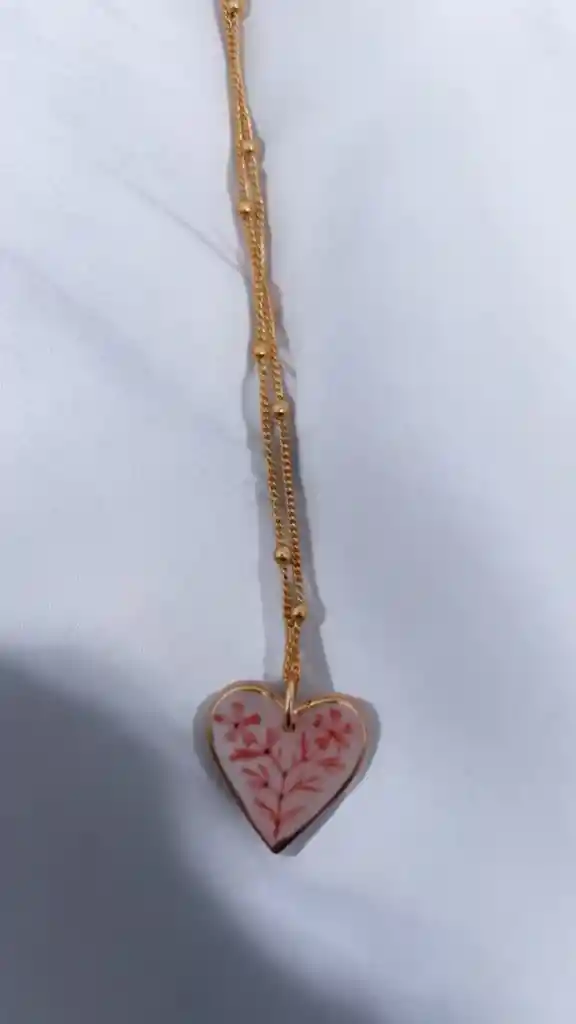 Colgante Corazon Rose