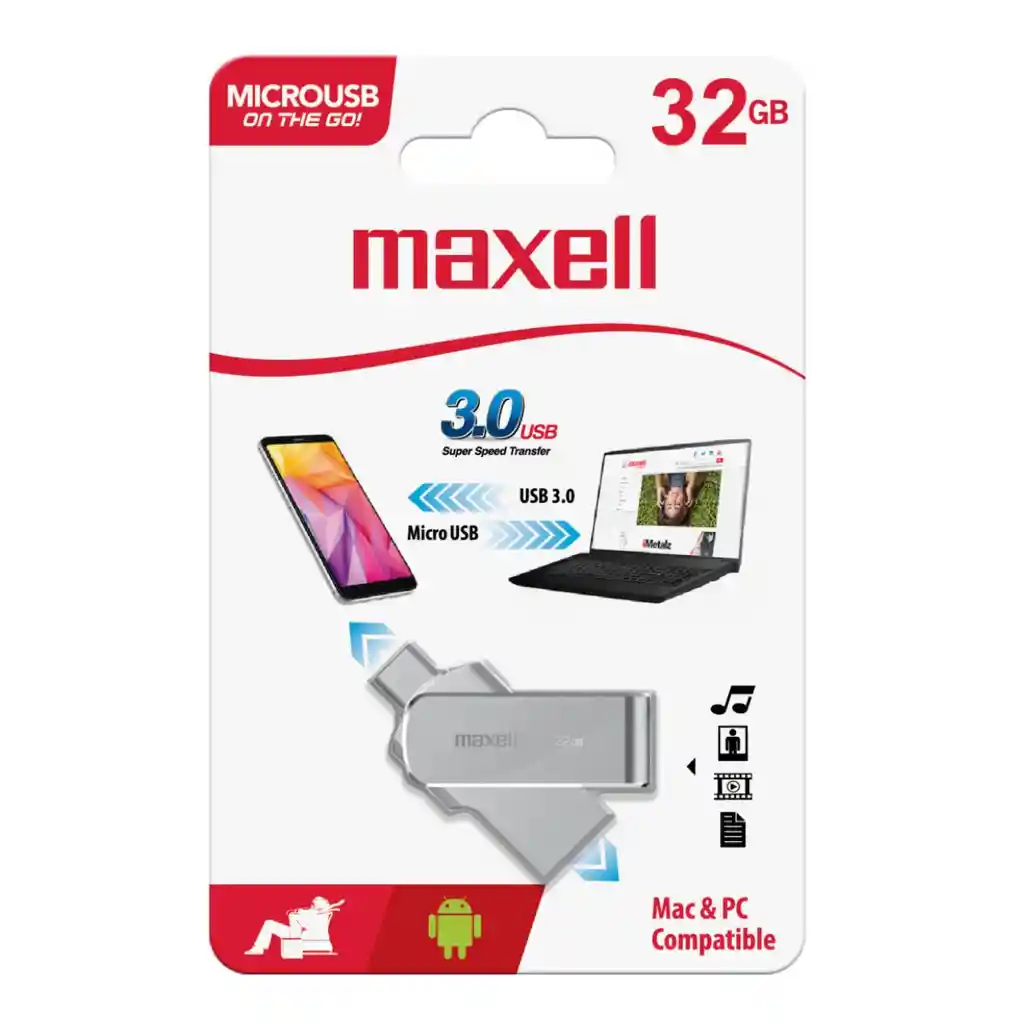 Memoria Maxell Otg Usb/microusb