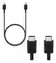 Cable C A C Carga Rápida Para Samsung Color Negro 1mt