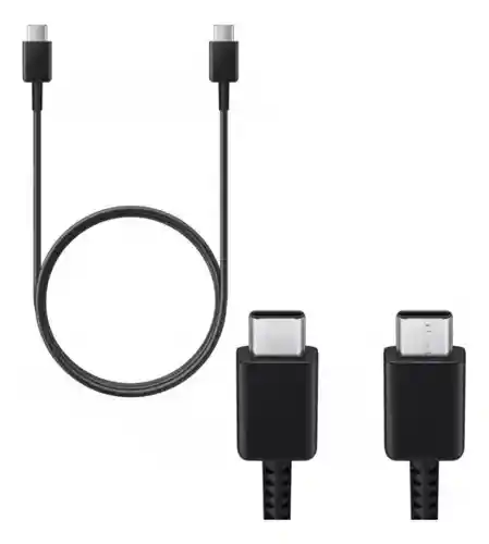 Cable C A C Carga Rápida Para Samsung Color Negro 1mt