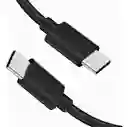 Cable C A C Carga Rápida Para Samsung Color Negro 1mt