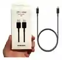 Cable C A C Carga Rápida Para Samsung Color Negro 1mt