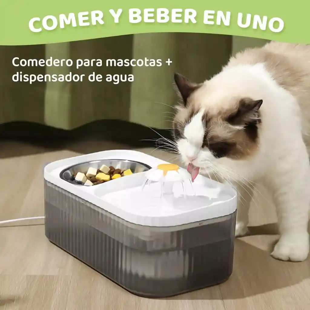 Fuente De Agua Y Comedero Para Mascotas
