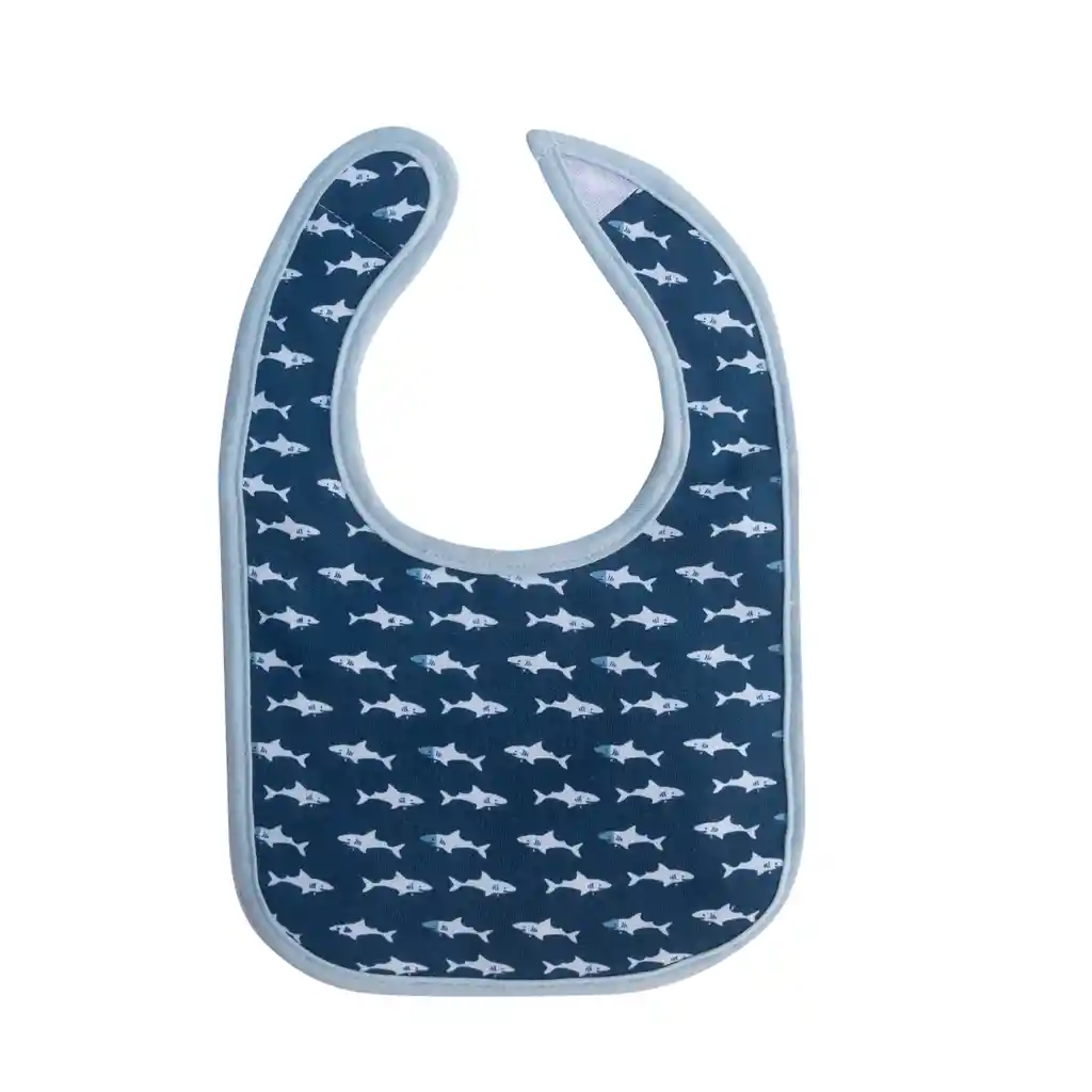 Set De 2 Baberos Impermeables Azul