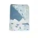 Manta Sherpa Doble Azul