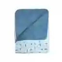 Manta Sherpa Doble Azul