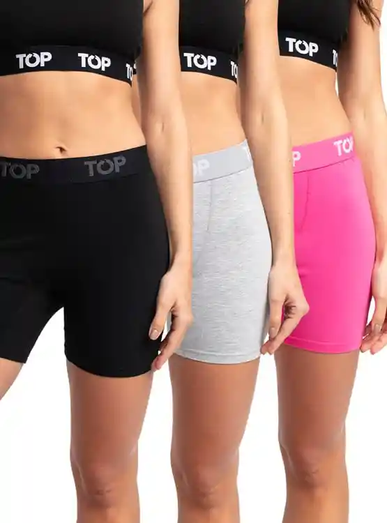Boxermedio Mujer Topm208p3c5 Surtido S