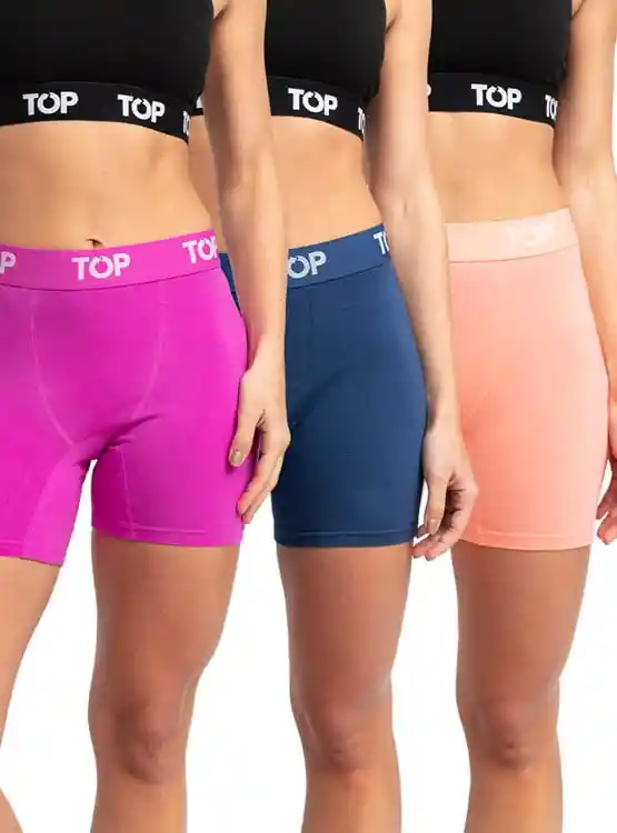 Boxermedio Mujer Top M208p3c4 Surtido S