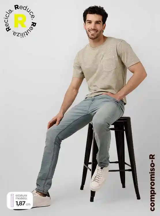 Jeans Hombre Barbados Super Skinny Talla 42