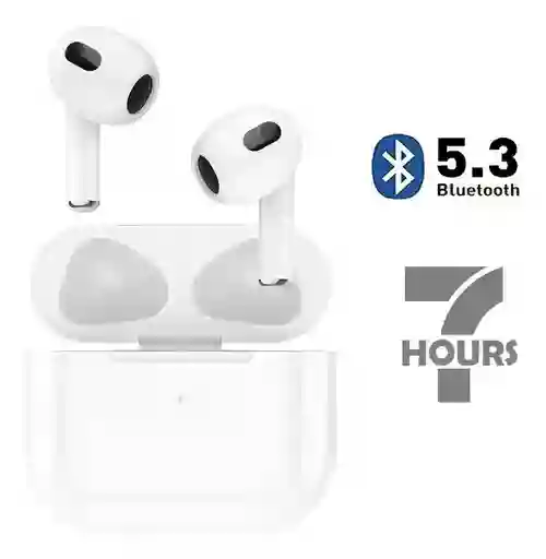 Audifonos Inalambricos Bluetooth Tws Hoco Ew43 3ra Generacion Blanco