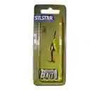 Spinner Silstar 5g 5cms #2 Bell Spring Puntos Rojos Sobre Amarilo Reverso Plateado