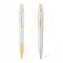 Juego De Regalo De 100 Bolígrafo Y Pluma Estilográfica Sheaffer, Con Detalles En Cromo Dorado Brillante