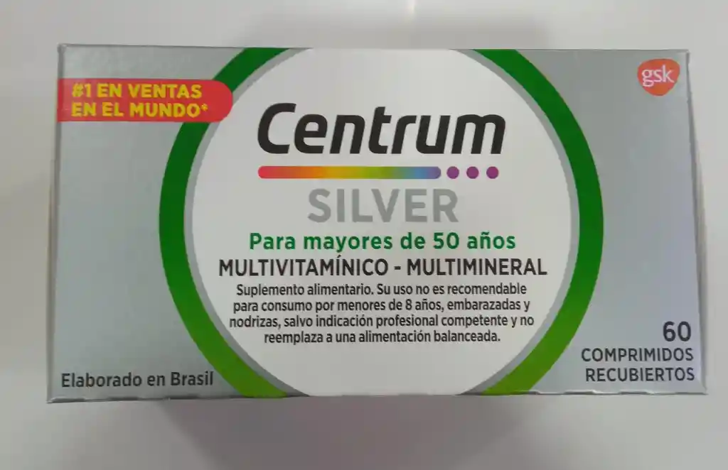 Centrum Silver Multivitaminico 60 Comprimidos