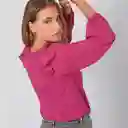 Blusa Panal Chiffón Burdeo S Mujer Raindoor