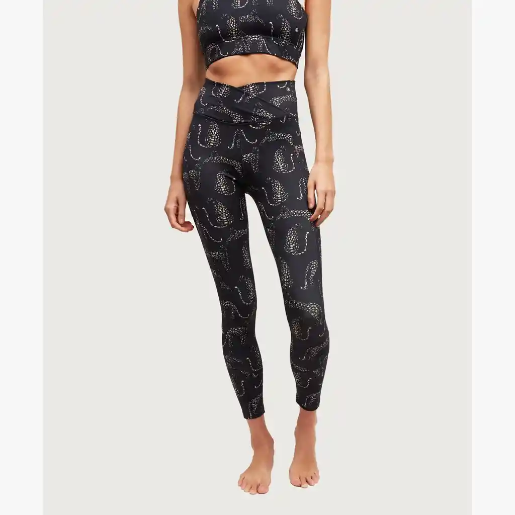 Calza Deportiva Mujer Cruzada Tigres S Negro