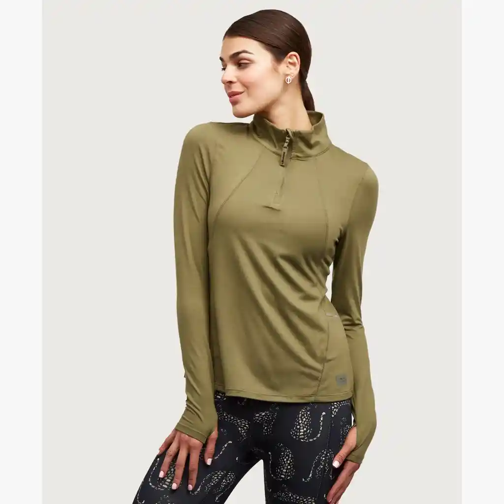 Polerón Mujer Primera Capa M Verde