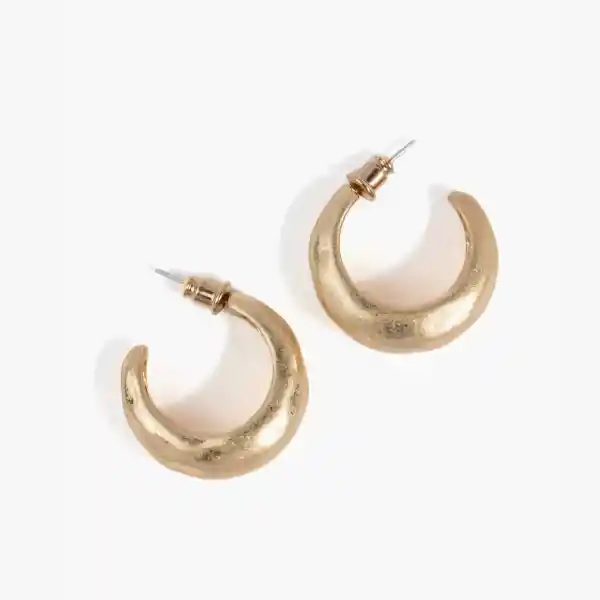 Aros Mujer Argollas Simples Dorado