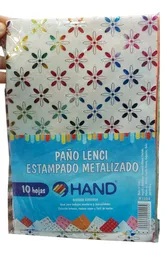 Set Pañolenci Estampado Metalizado 10 Un Hand