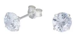 Aros Punto De Luz 5 Mm Plata Italiana Ley 925 Mas Estuche