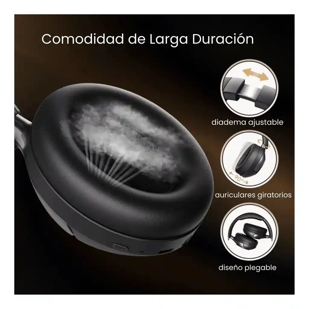 Qcy H3 Pro Audifonos Bluetooth Inalámbricos Anc - Negro