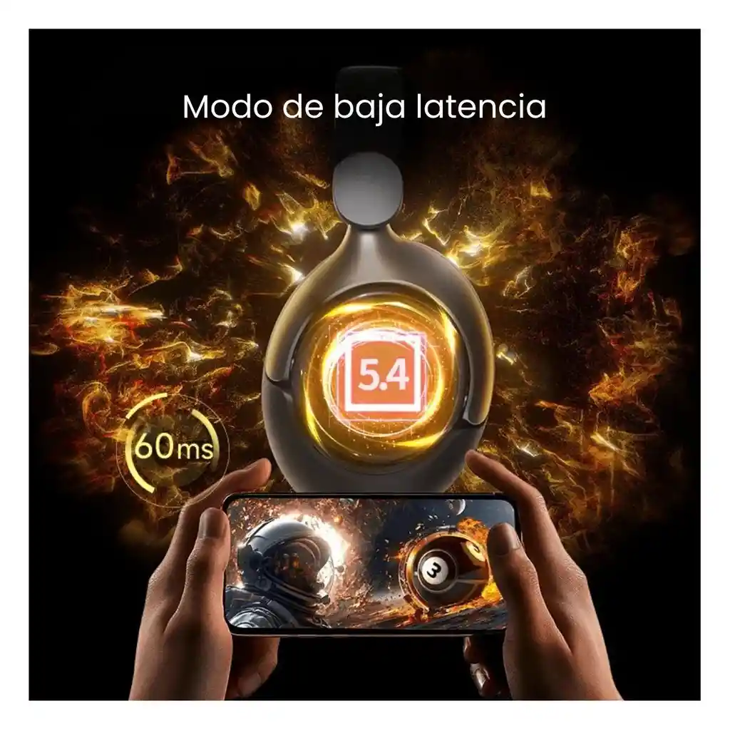 Qcy H3 Pro Audifonos Bluetooth Inalámbricos Anc - Negro