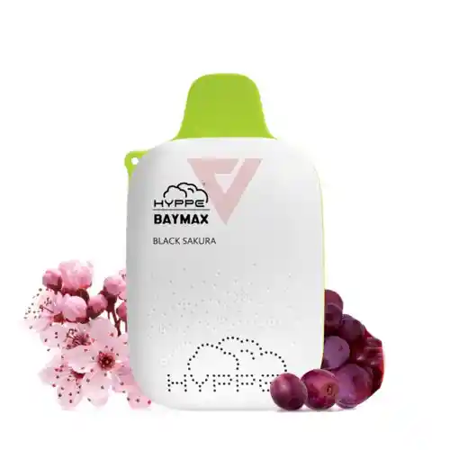 Cigarro Electrónico Vaper Desechable Hyppe Baymax 5000 Black Sakura 4,5%