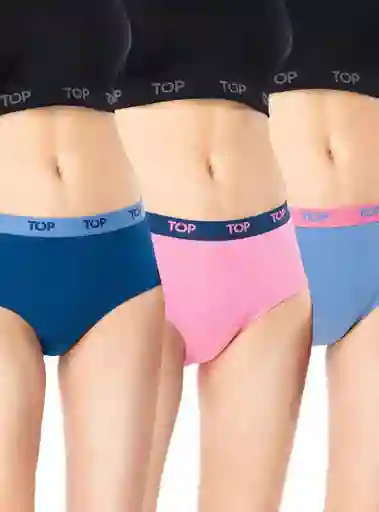 Pack 3 Pantaletas Top M206p3c3 Talla L