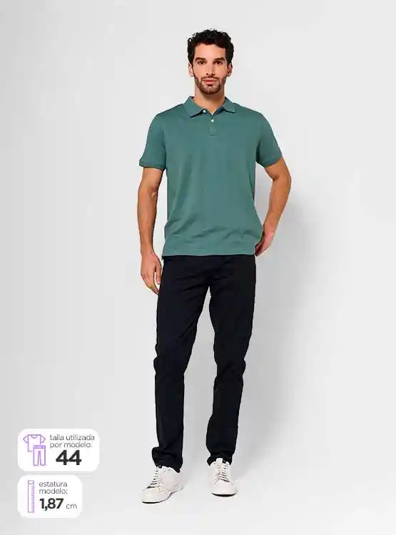 Pantalón Hombre Marquis Algodón Slim Cinturón Talla 44