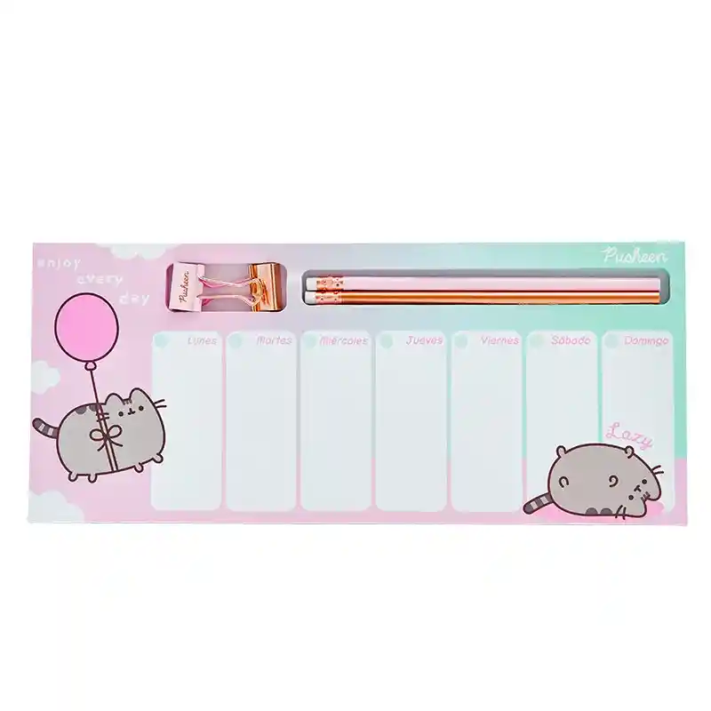 Planner Semanal Pusheen Mooving