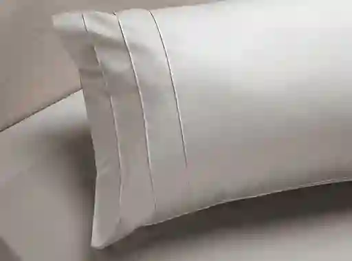 Sábana Rosen 1.5 Plazas 300 Hilos Algodón Plata Liso