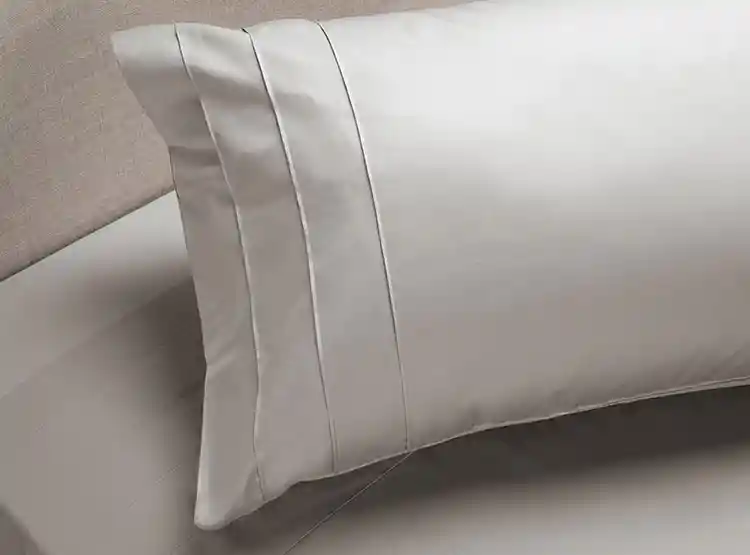 Sábana Rosen 1.5 Plazas 300 Hilos Algodón Plata Liso