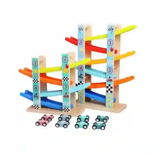 Cascada Auto Madera 4 Niveles