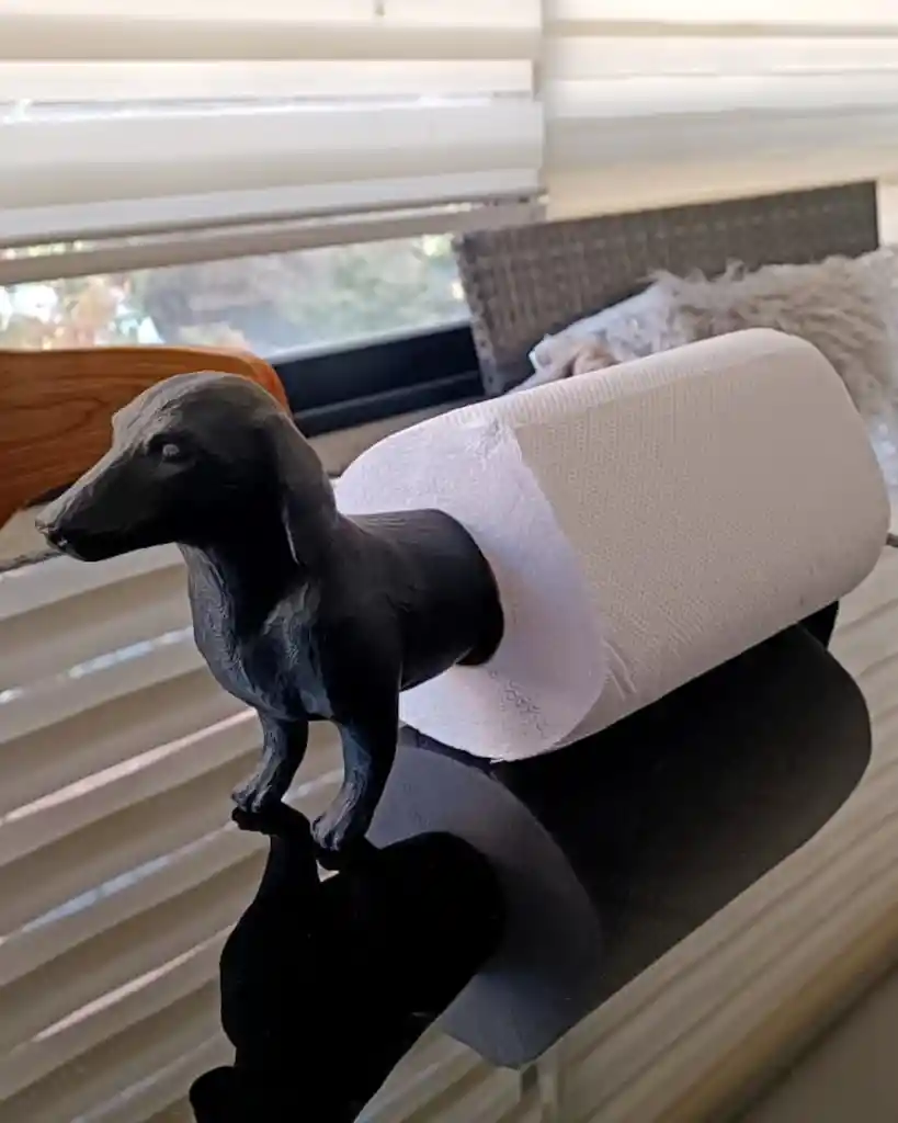 Portas Toalla De Papel Perrito Salchicha