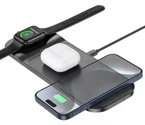 Base De Carga 3 En 1 Apple Ultra-thin Cq5 Hoco