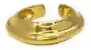 Anillo Inflado Bombe Dama Ajustable S925 Baño Oro Caja