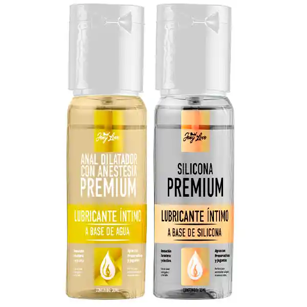 Pack Lubricantes Anal Con Anestesia Y Diltador Y Silicona