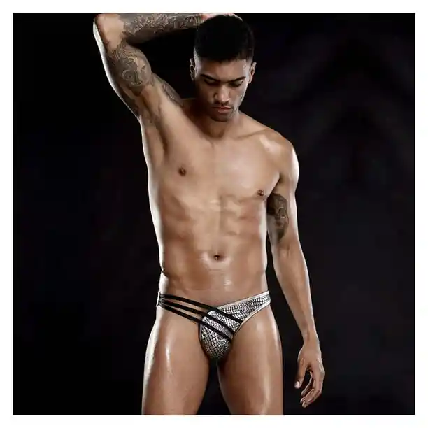 Ropa Interior Masculina Erótica, Zunga Plateada