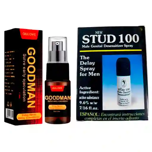 Pack Retardante Masculino Stud 100 + Goodman Spray