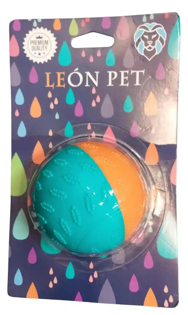 Leon Pet - Pelota Juguete Bicolor Con Sonido Perros (14668)
